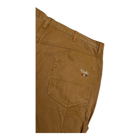 WALLS Canvas Work Wear Straight Leg Designer Carpenter Jeans Pants Mens 42x34 - Picture 2 of 5